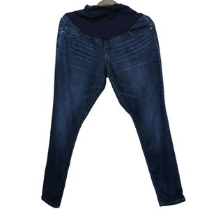 JESSICA SIMPSON Maternity Secret Fit Belly Blue Pull-on Skinny Jeans Size 28 …
